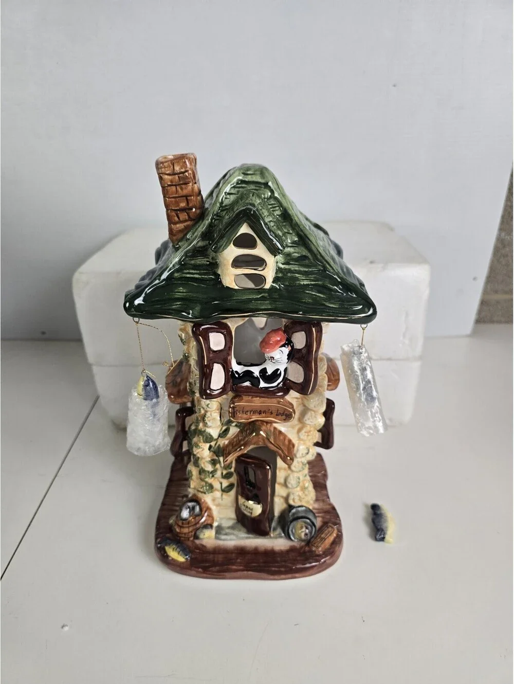 Big Fish Lodge Candle Holder The Lights Of Cobblestone Village By Popular 2001